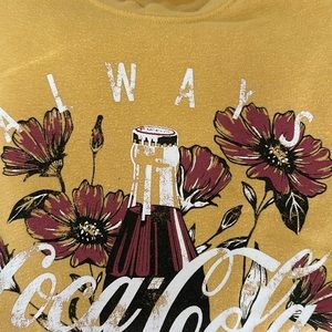 Yellow xs always Coca’Cola long sleeve hoodie